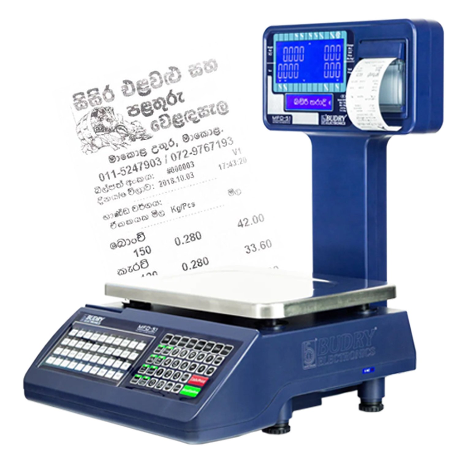 Budry scles, Bill printing scales
